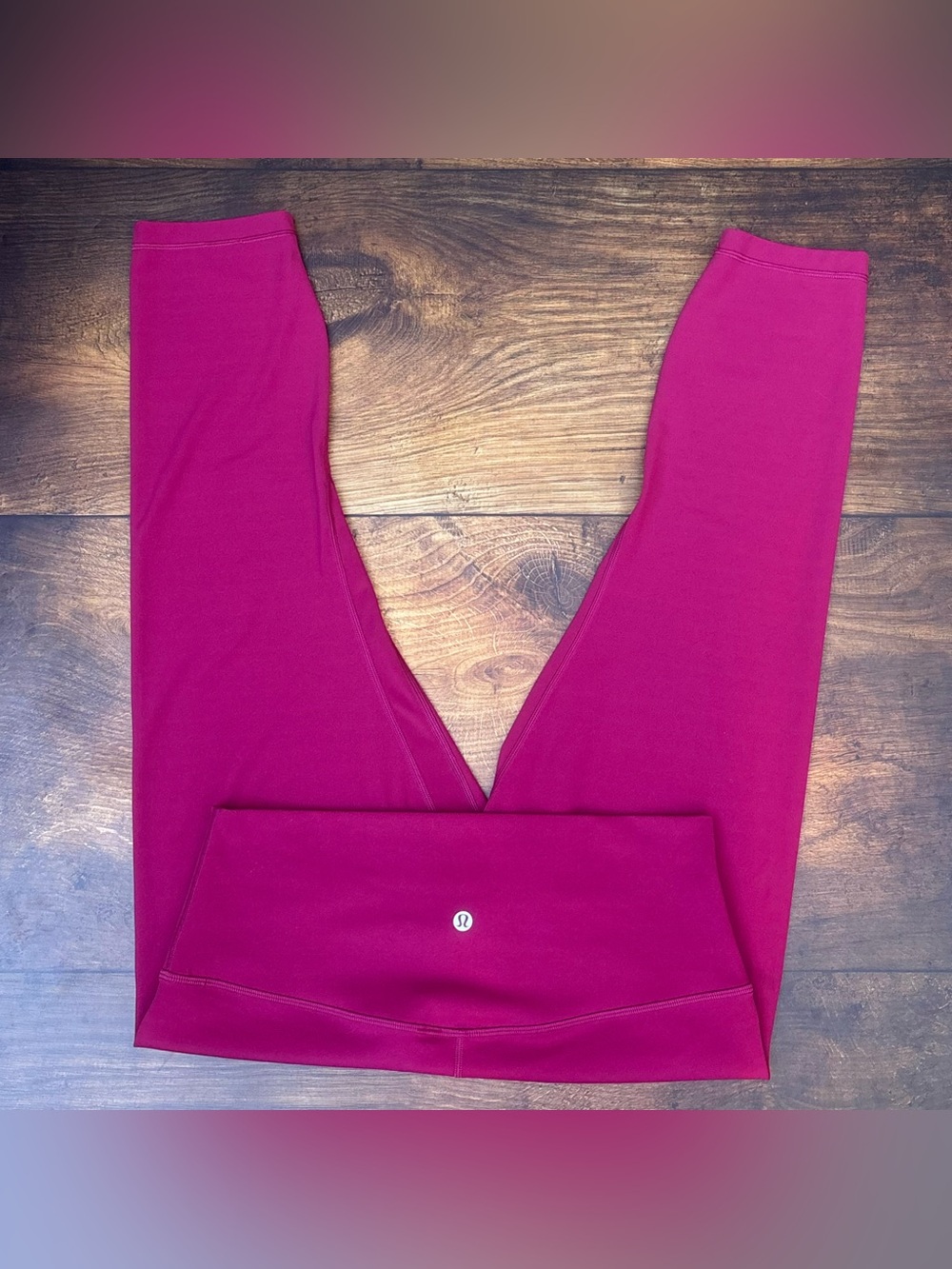 Lululemon Align High Rise Crop Leggings 23" In Pomegranate Size 12
